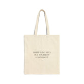 I Hate Being Sexy But Somebody Has To Do It Cotton Canvas Tote Bag - Natural / 15’’ x 16’’ - Bags