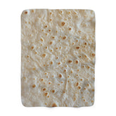 Cozy Tortilla Lavash Bread Sherpa Fleece Blanket - Dumb But Trendy