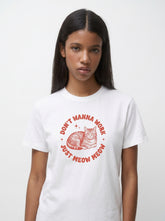 Don't Wanna Work Lazy Cat Tee