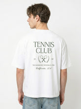 Tennis Club Vintage Back-Print Tee