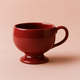 Handmade Red Vintage Ceramic Mug - Dumb But Trendy