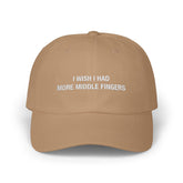 I Wish I Had More Middle Fingers Cap - Khaki / One size - Hats