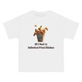 Unlimited Fried Chicken T-Shirt - White / S - T-Shirt