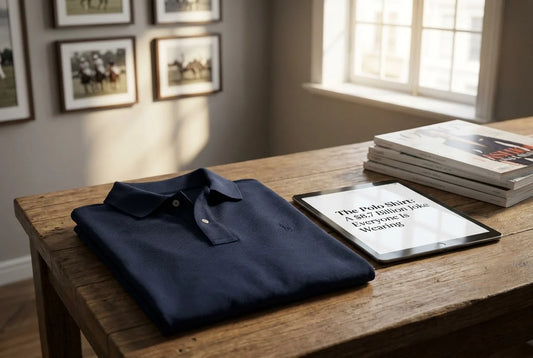 Professional header image for list-based article: The Polo Shirt: A $8.7 Billion Joke Everyone Is Wearing