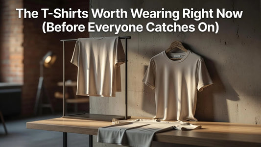 Professional header image for list-based article: The T-Shirts Worth Wearing Right Now (Before Everyone Cat...
