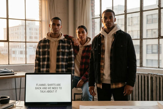 Professional header image for list-based article: Flannel Shirts Are Back and We Need to Talk About It