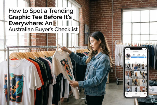 Professional header image for list-based article: How to Spot a Trending Graphic Tee Before It's Everywhere...