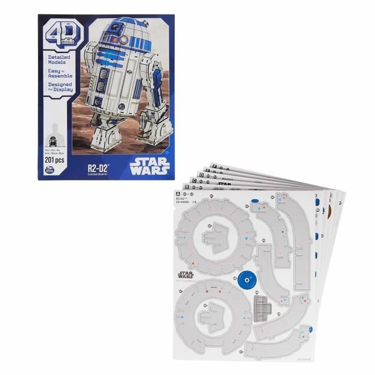 Construction set Star Wars R2-D2 201 Pieces 19 x 18,6 x 28 cm White Multicolour-3