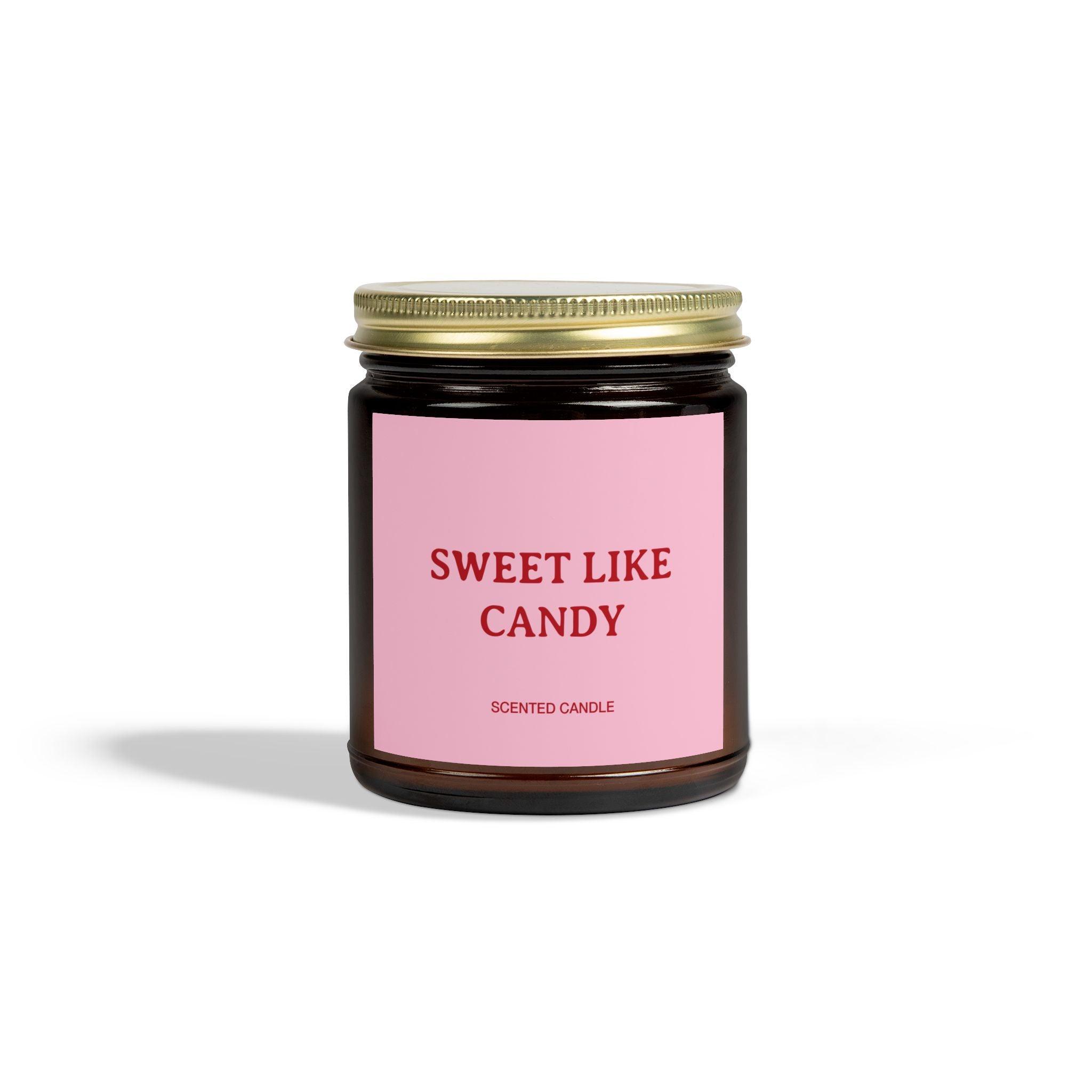 Sweet Like Candy Candle - 9oz / Amber / Cinnamon Chai - Home Decor