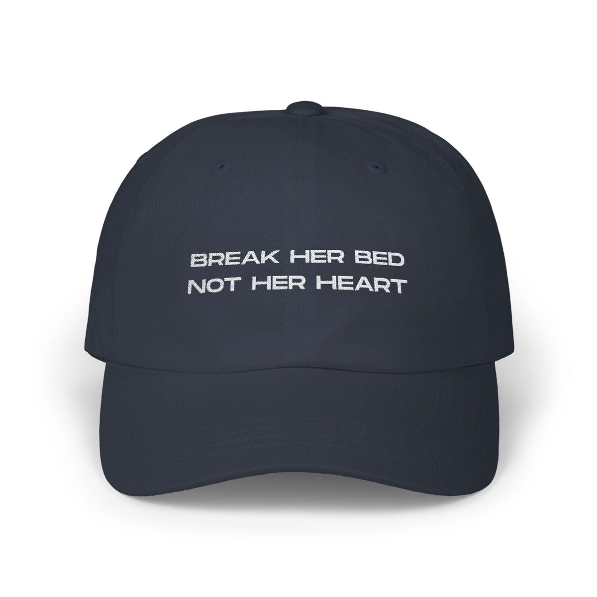 Break Her Bed Not Her Heart Cap - Navy / One size - Hats