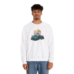Forest Sunset Unisex Crewneck Sweatshirt - Dumb But Trendy
