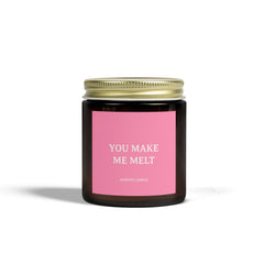 You Make Me Melt Candle - 4oz / Amber / Vanilla Bean - Home Decor