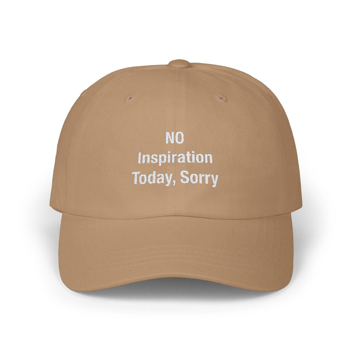 No Inspiration Today Sorry Cap - Khaki / One size - Hats