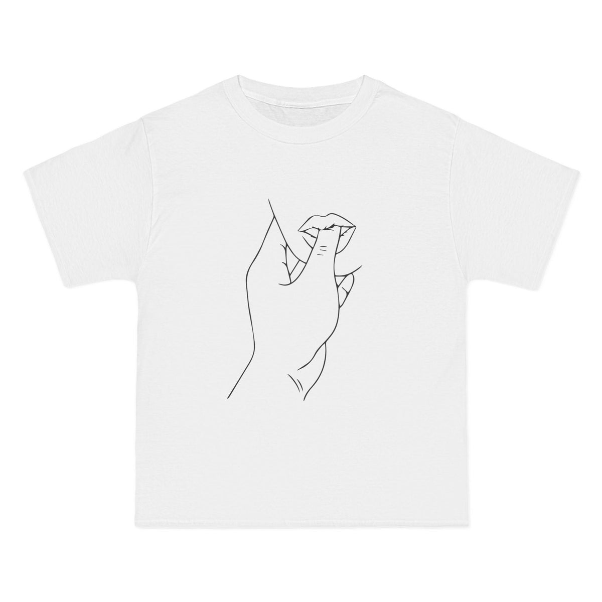 Bite My Finger T-Shirt - White / S - T-Shirt