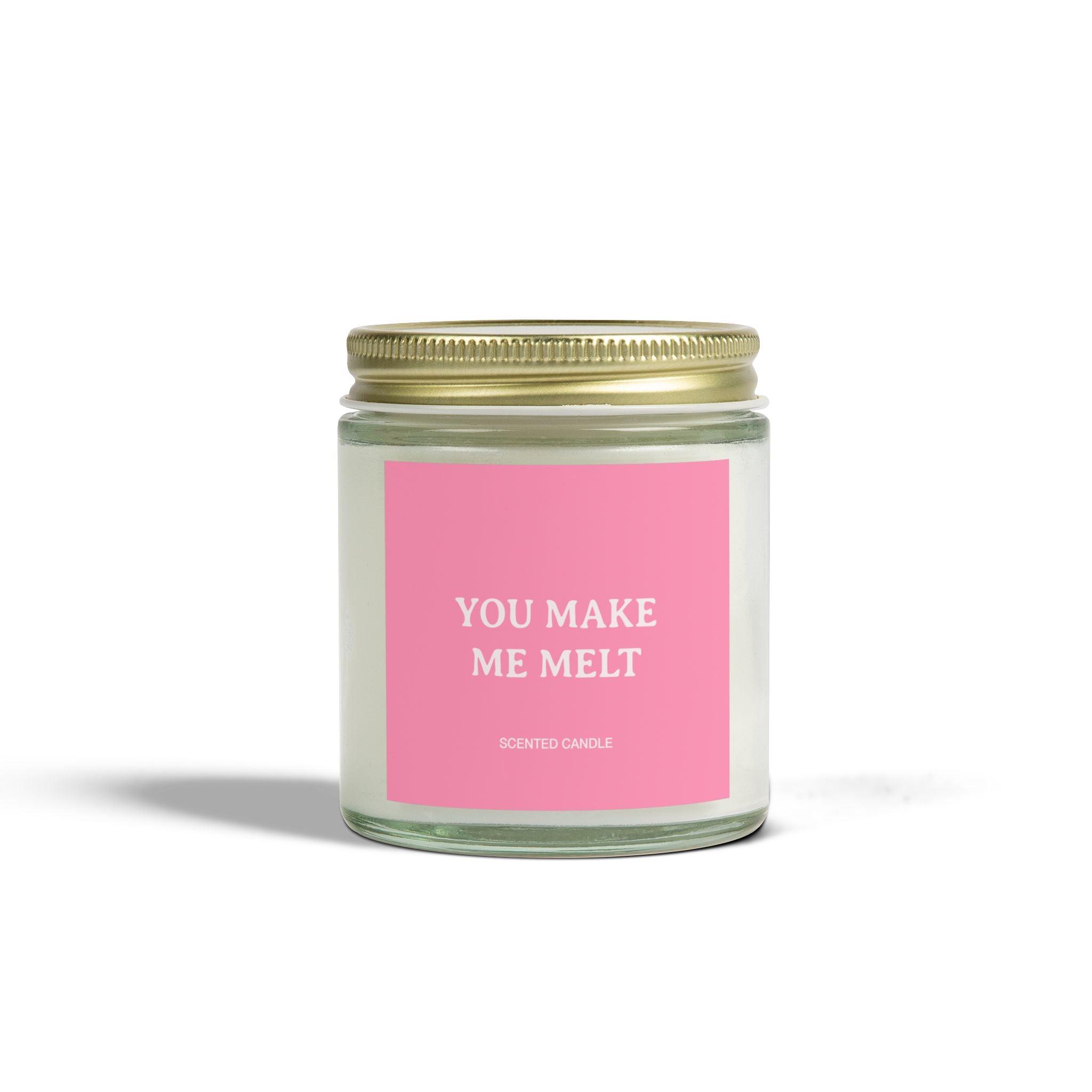 You Make Me Melt Candle - 4oz / Clear / Cinnamon Chai - Home Decor