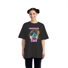 Thiccolas Cage Rainbow Stars Funny T-Shirt - Dumb But Trendy