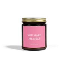 You Make Me Melt Candle - 9oz / Amber / Beachwood - Home Decor