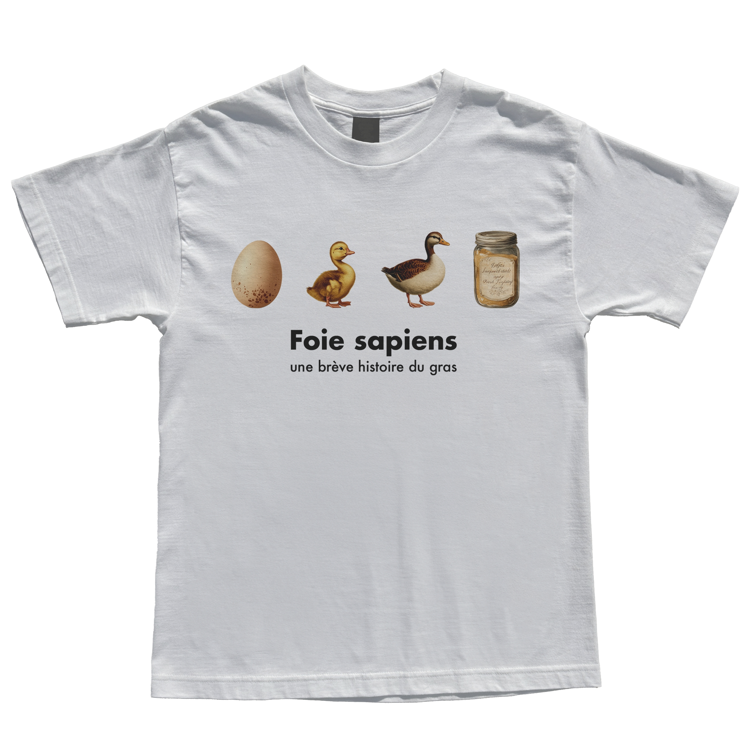Foie Gras Duck Evolution T-Shirt - Dumb But Trendy