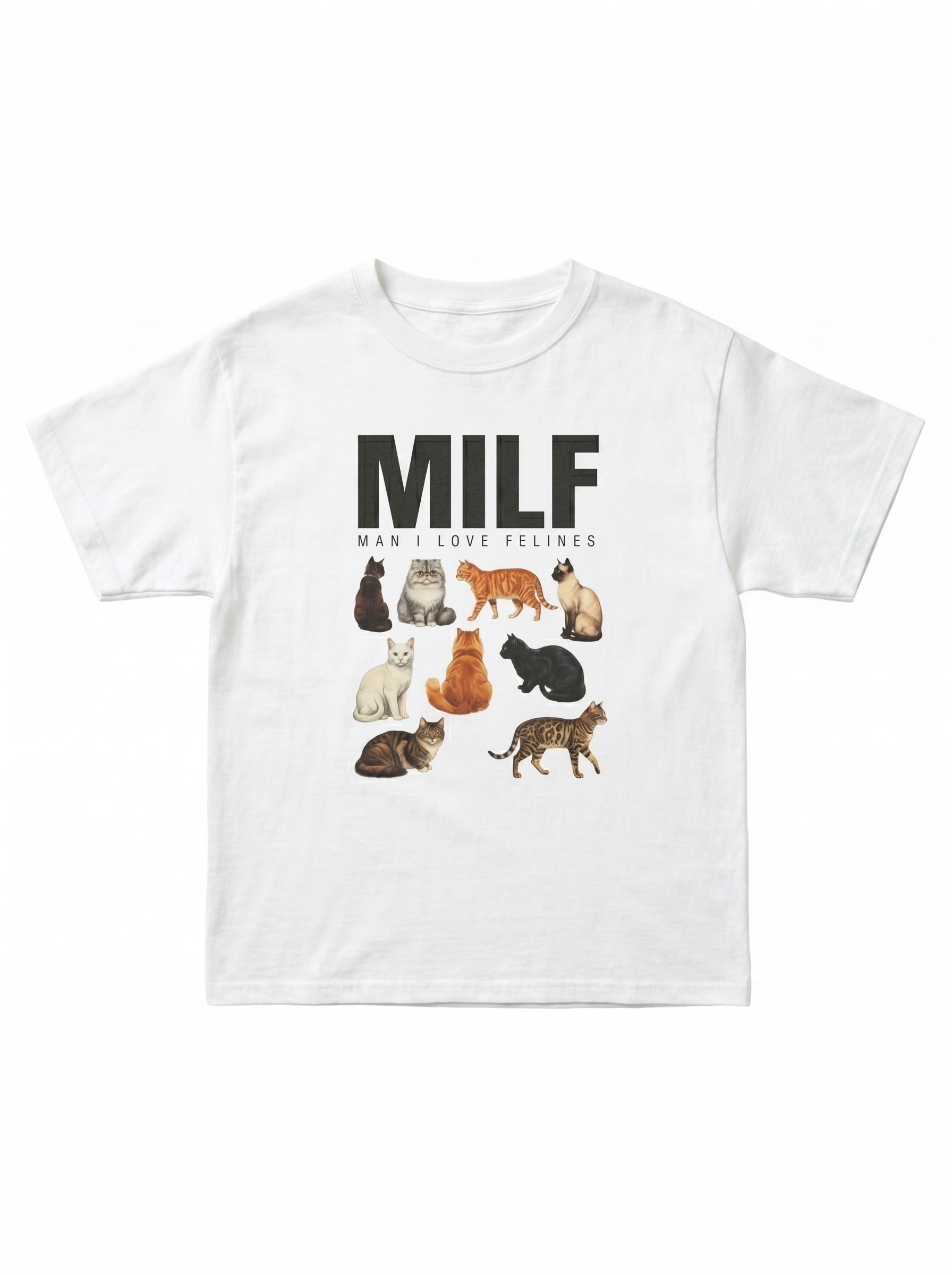 Man I Love Felines Cat Meme T-Shirt