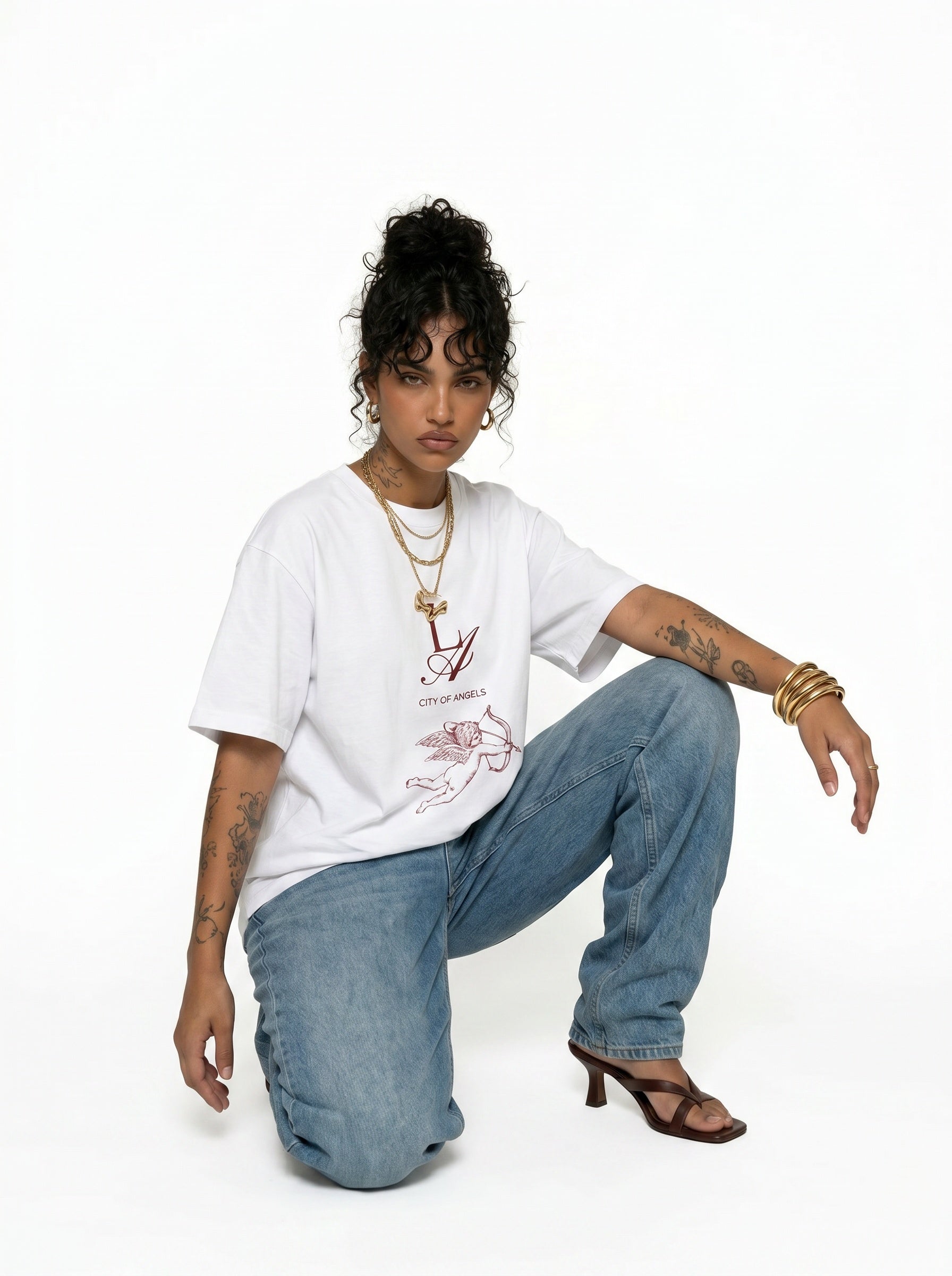 LA City of Angels Vintage Cherub T-Shirt