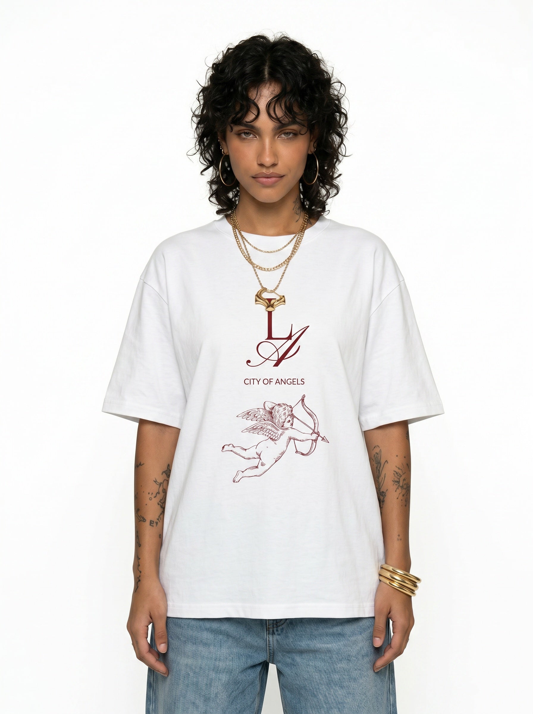 LA City of Angels Vintage Cherub T-Shirt