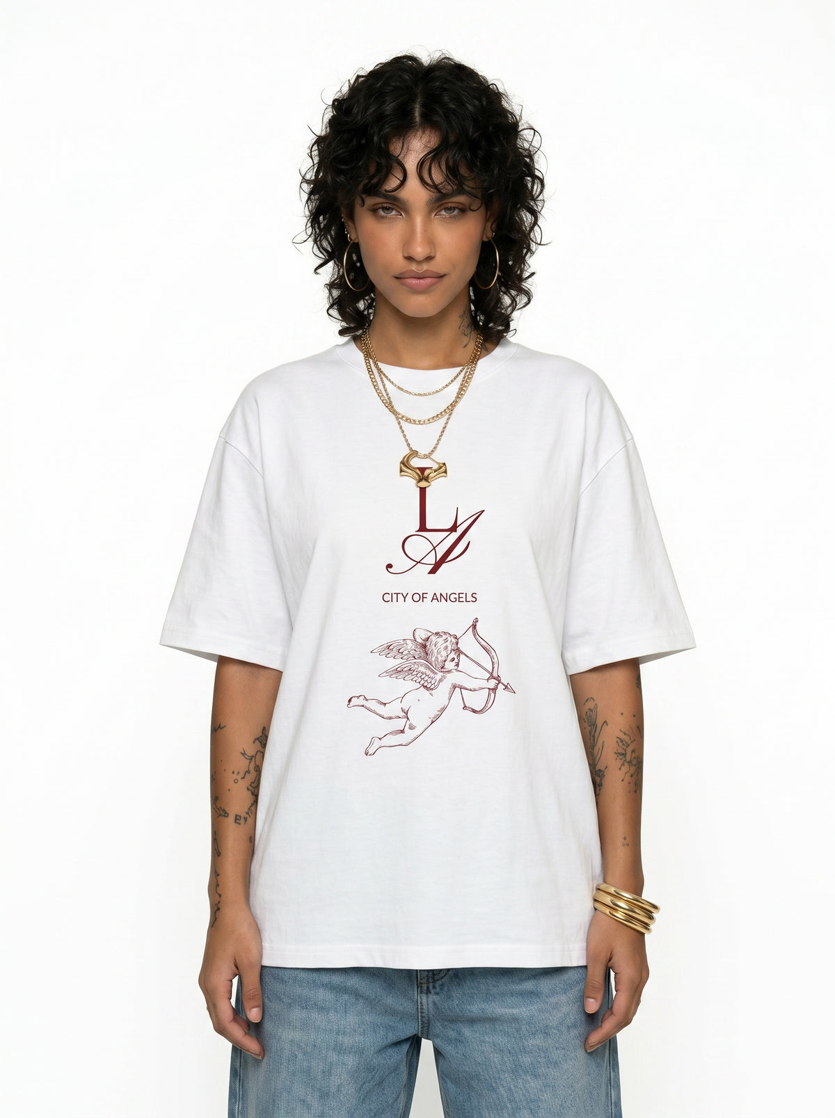 LA City of Angels Vintage Cherub T-Shirt