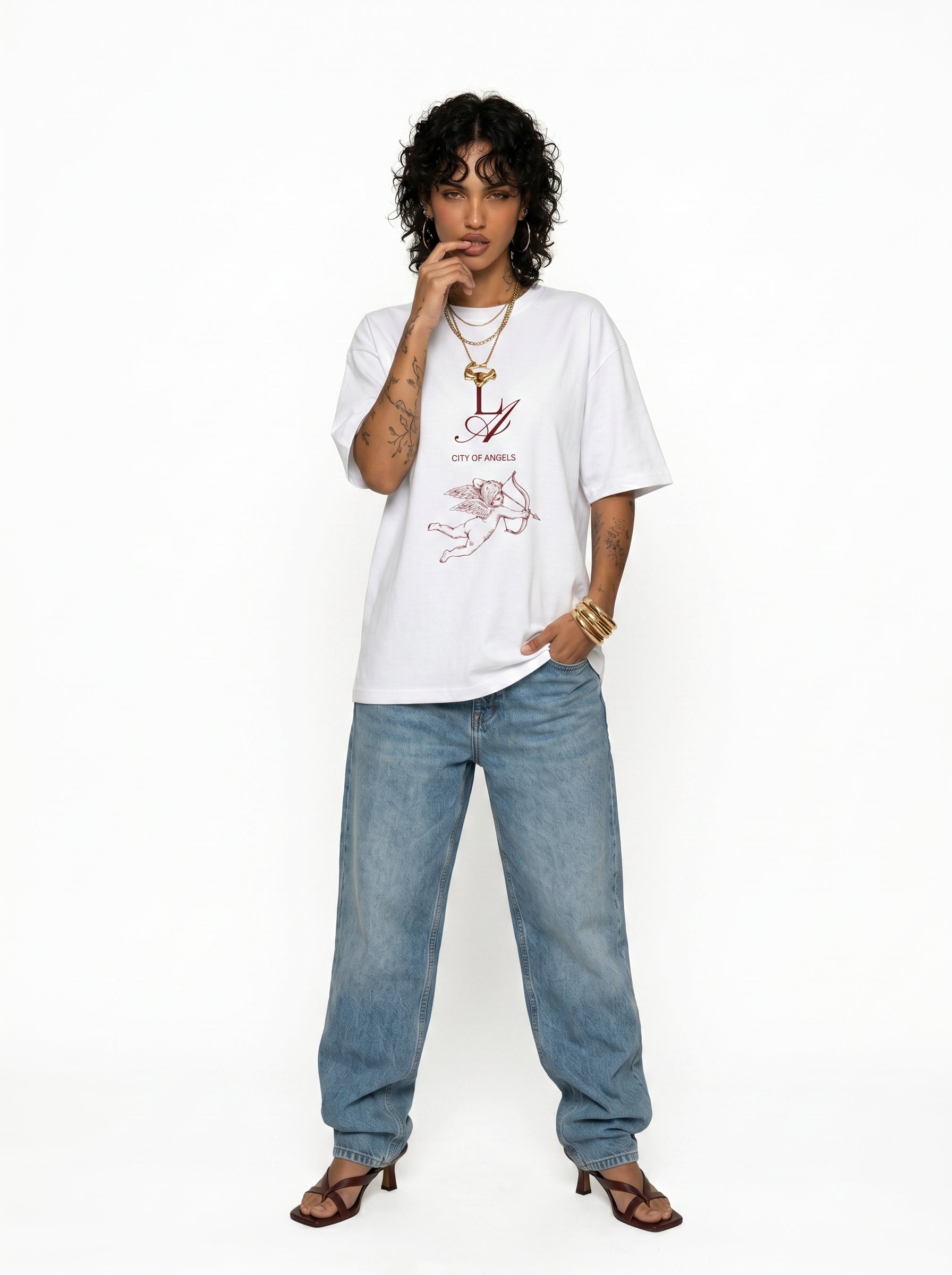 LA City of Angels Vintage Cherub T-Shirt
