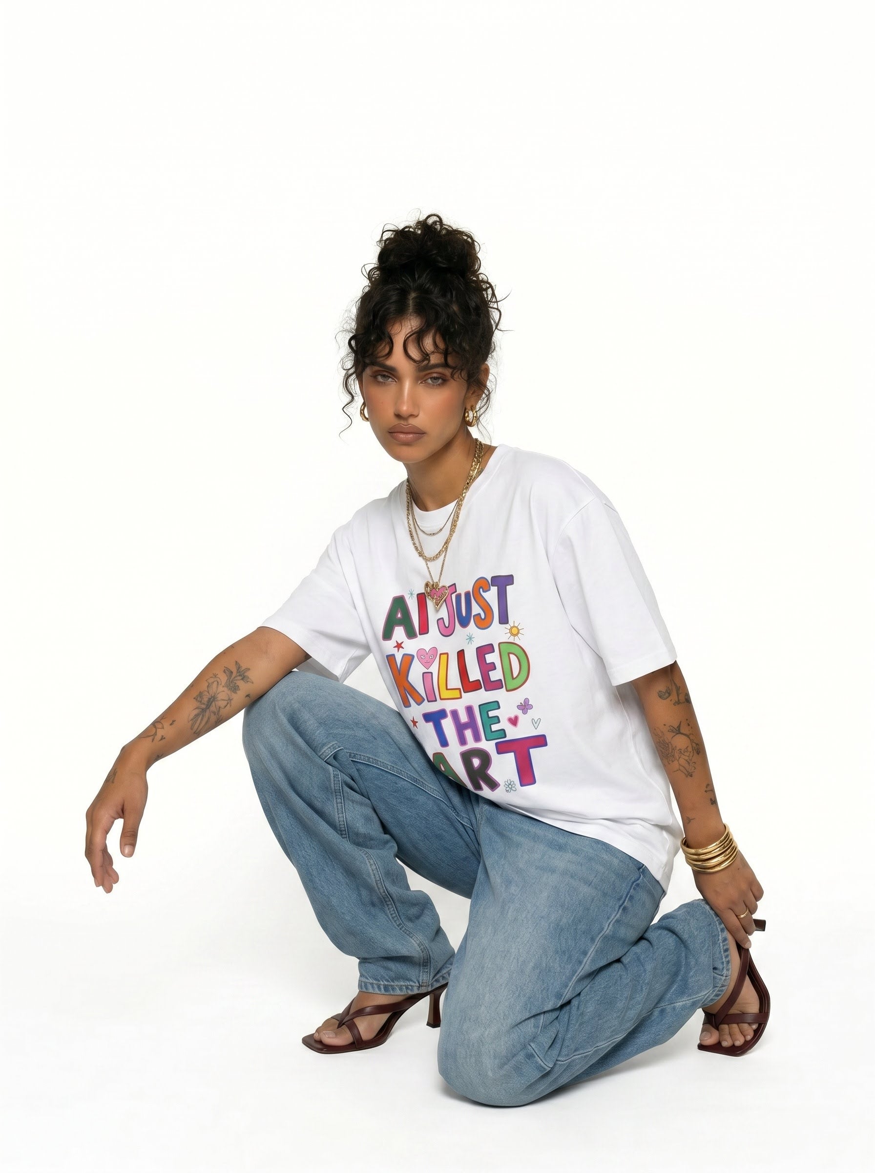 AI Just Killed The Art Funny AI Meme Tee