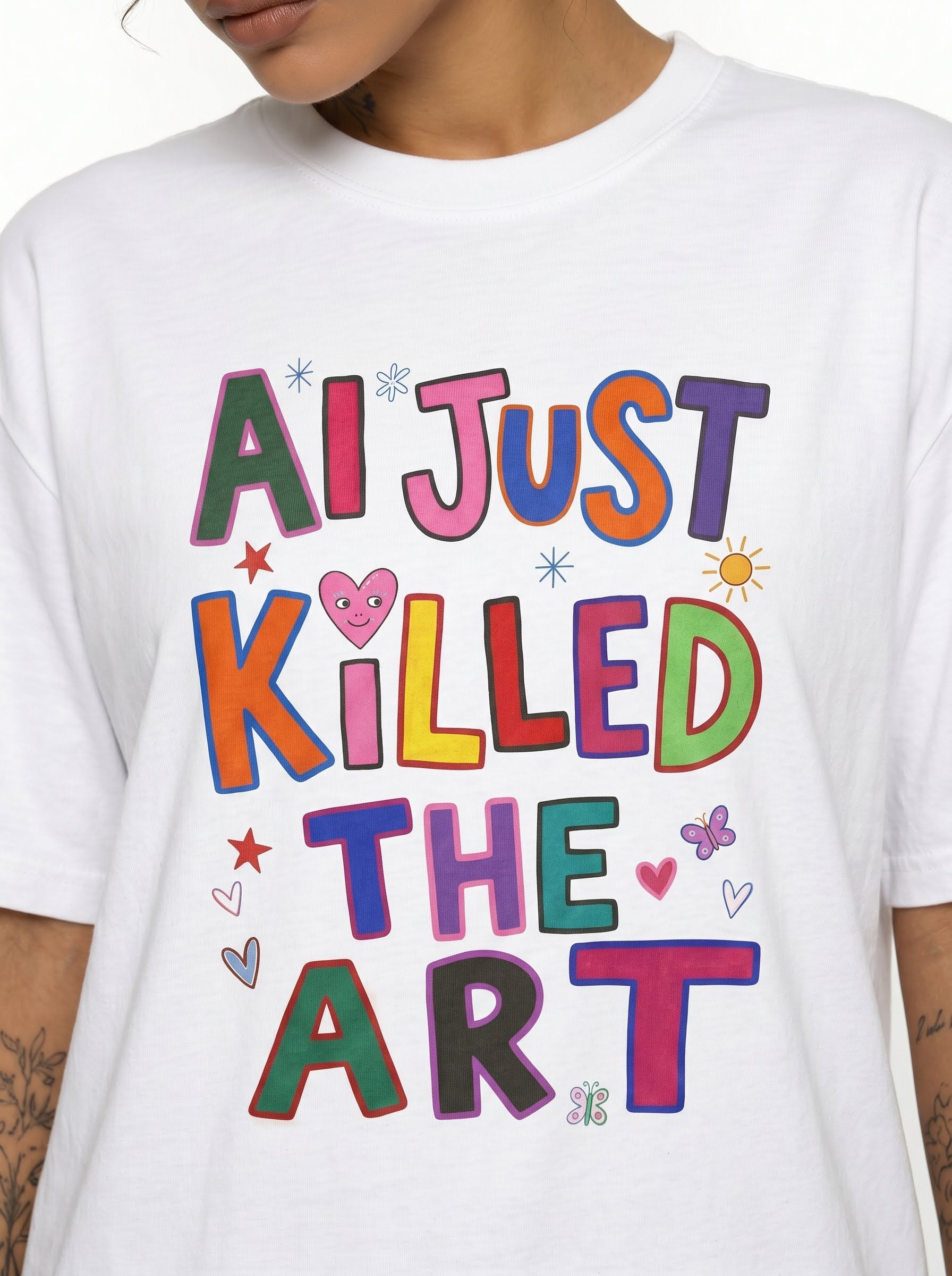 AI Just Killed The Art Funny AI Meme Tee