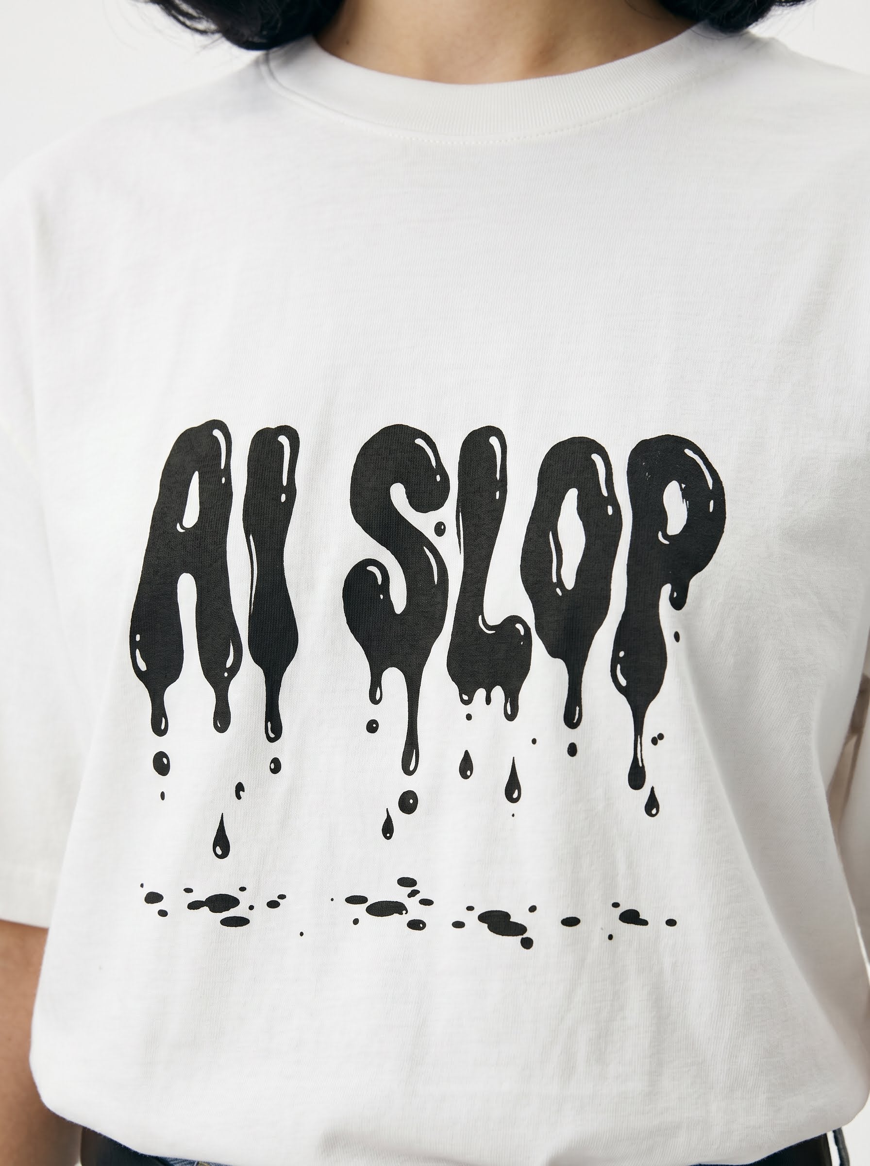 AI Slop Drip Grunge Tee