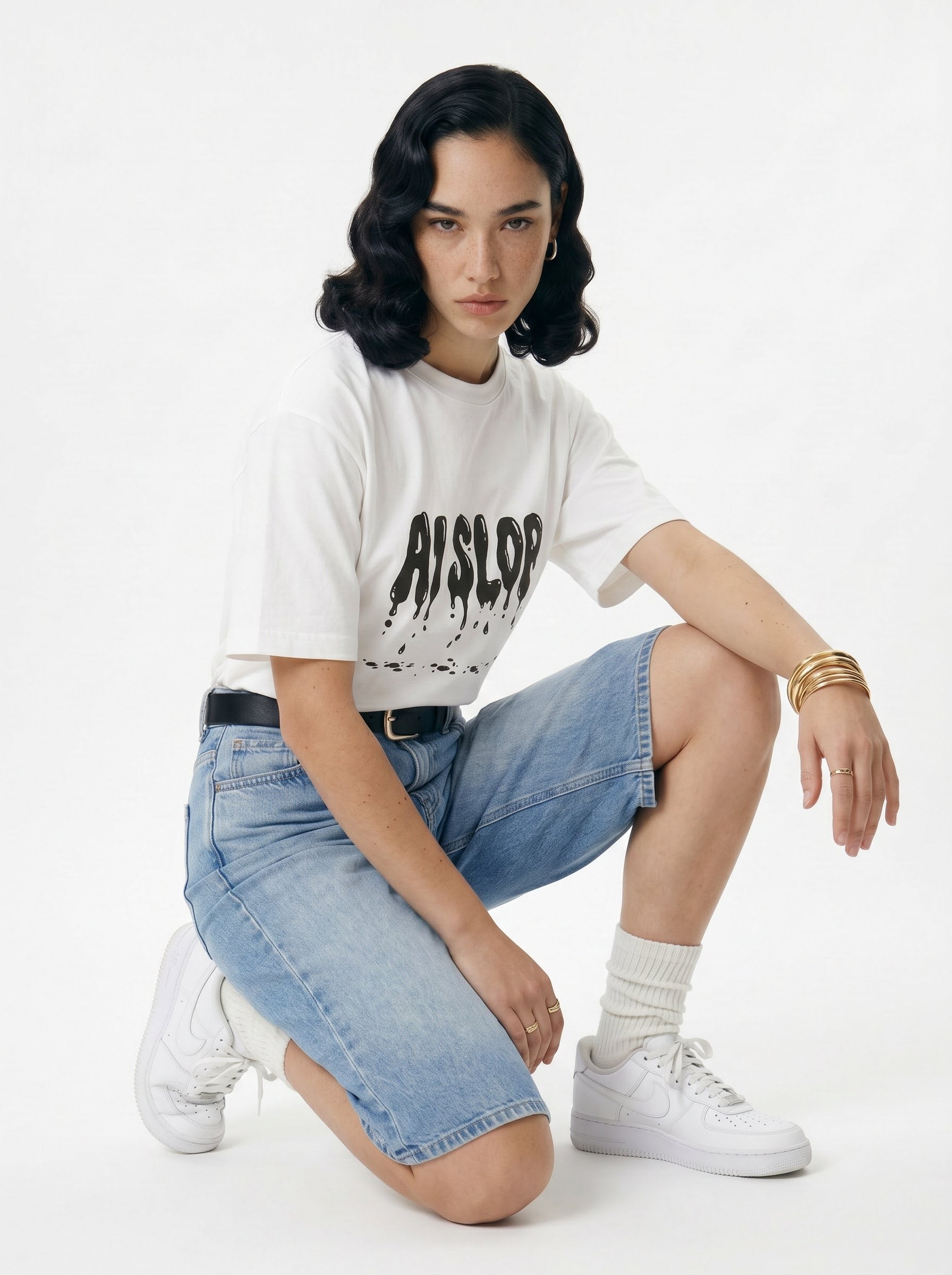 AI Slop Drip Grunge Tee
