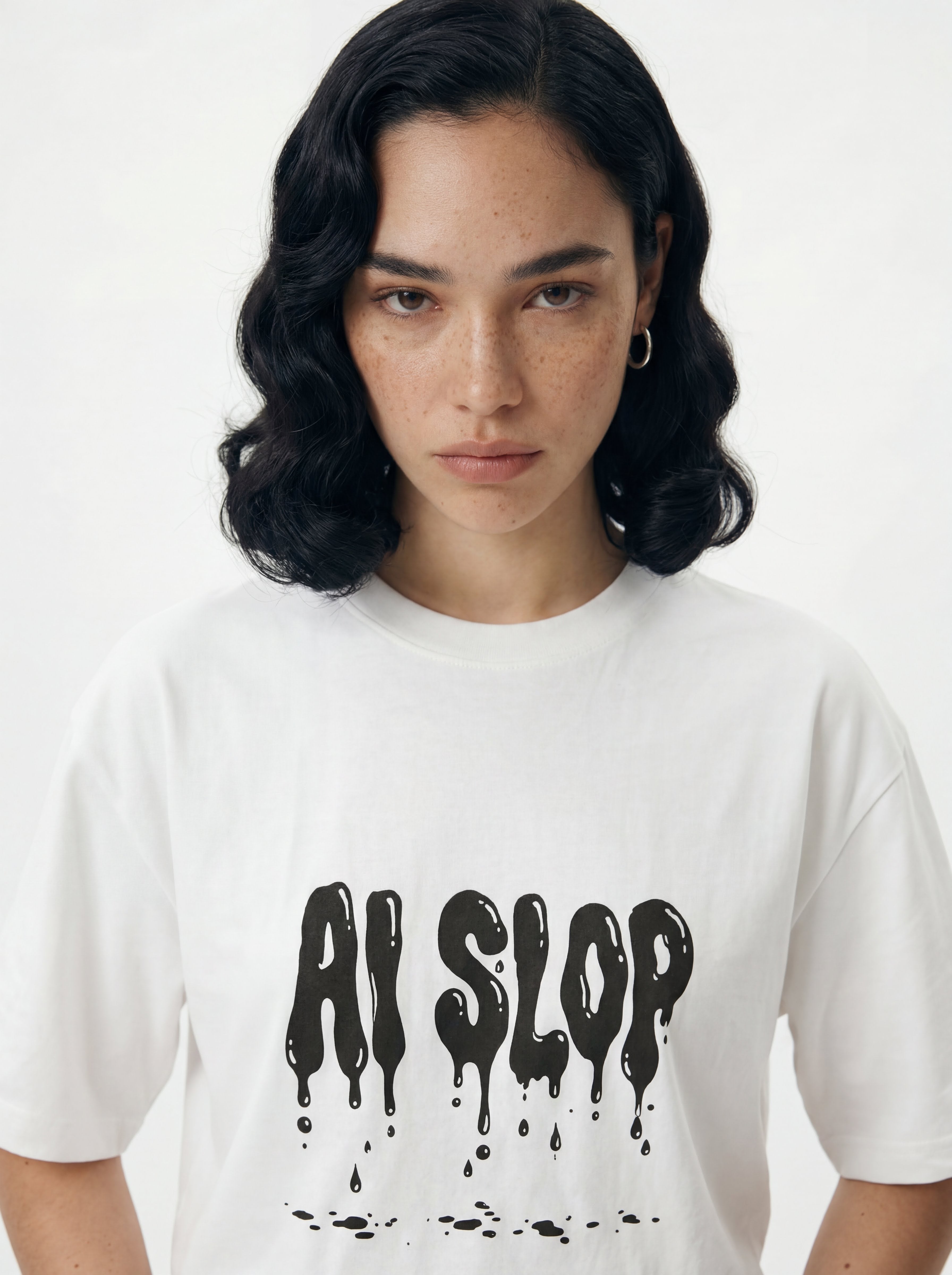 AI Slop Drip Grunge Tee