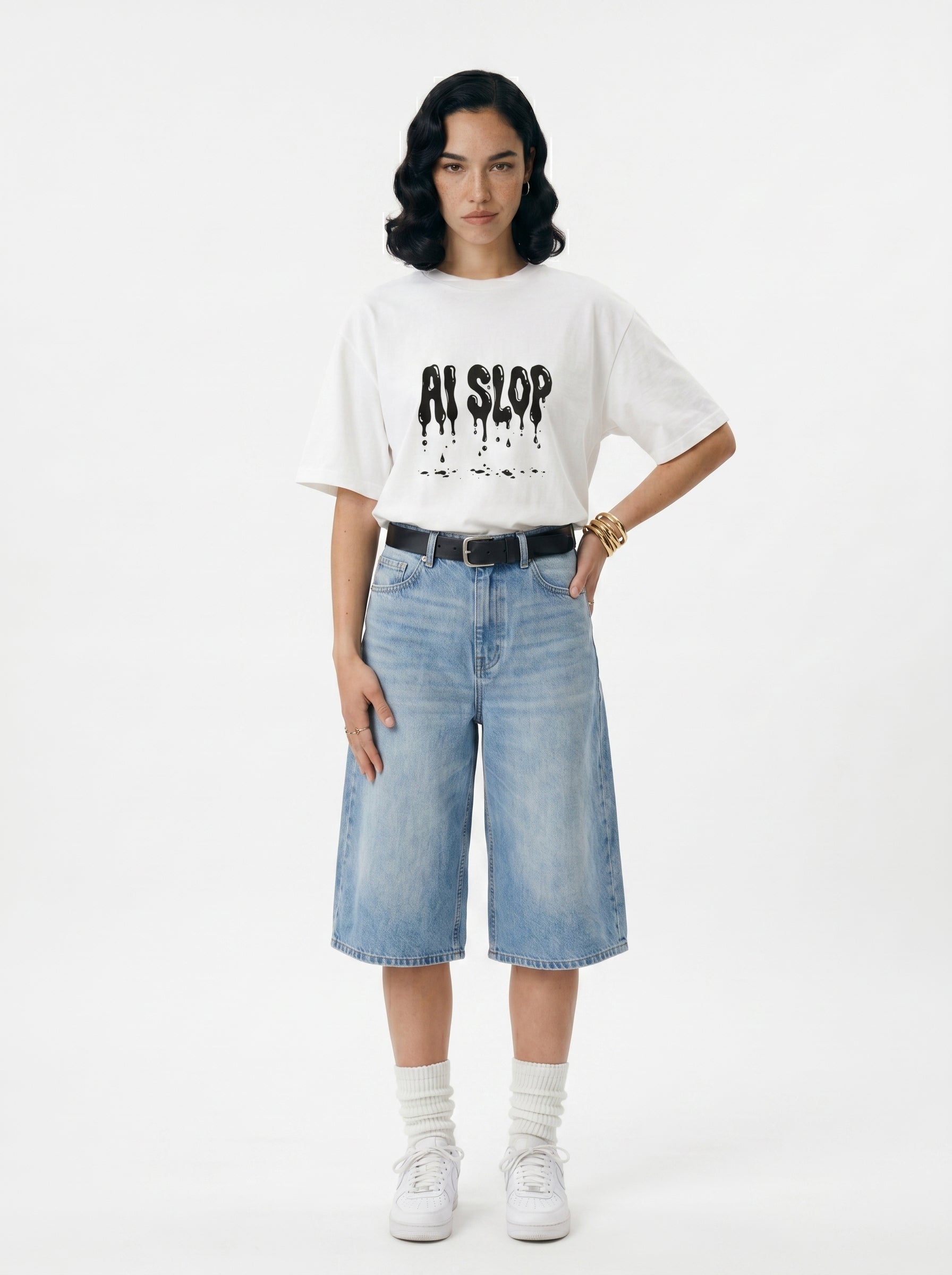 AI Slop Drip Grunge Tee