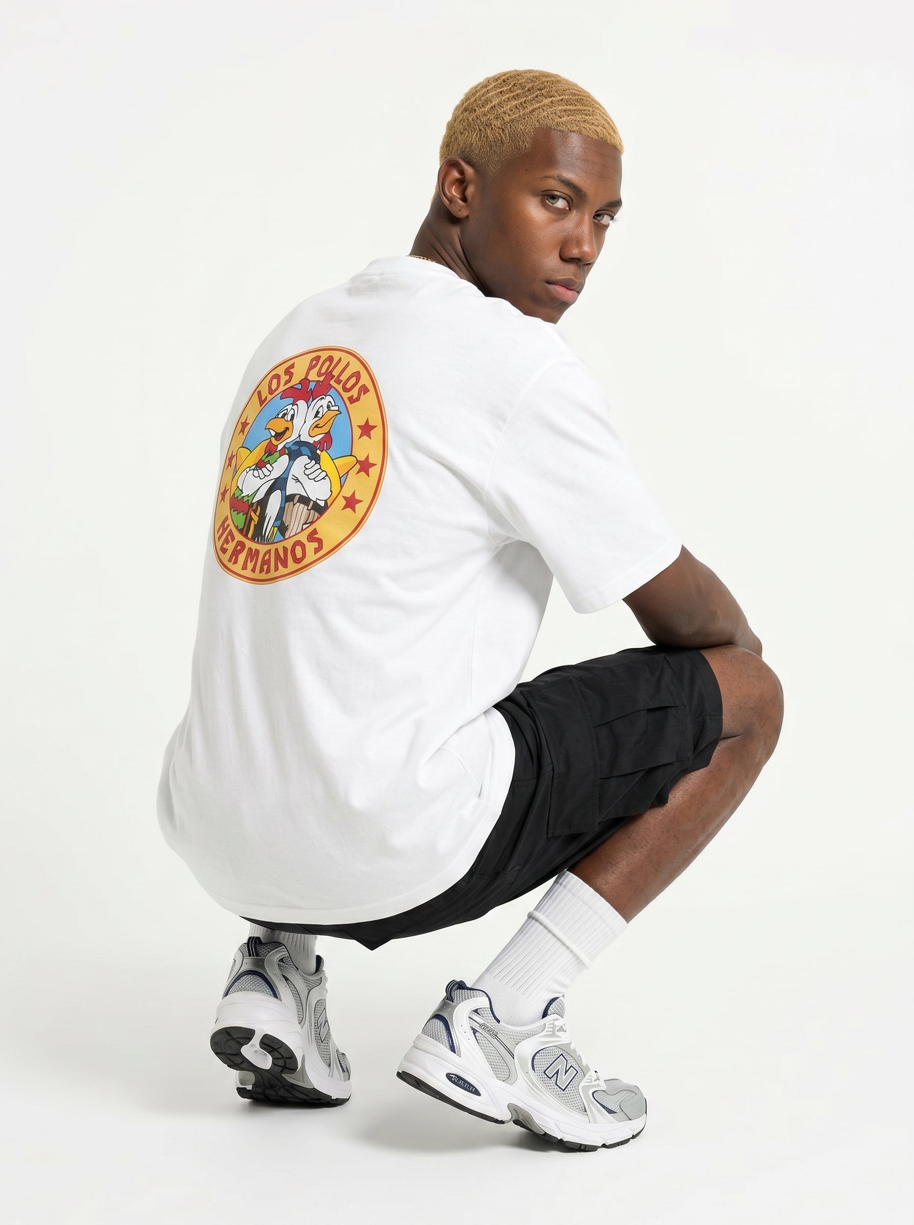 Los Pollos Hermanos Back-Print T-shirt