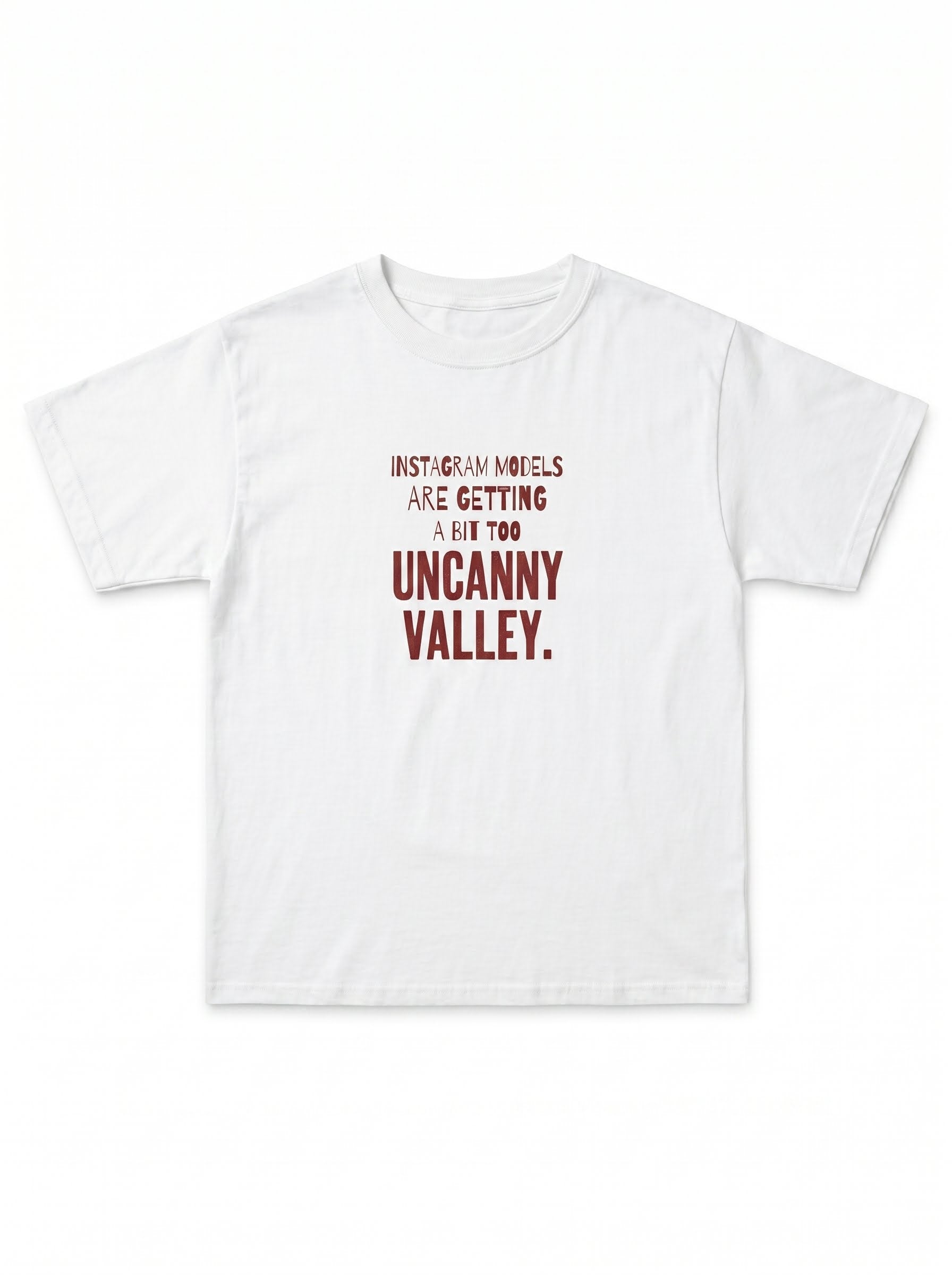 Uncanny Valley Instagram Models Satire T-shirt