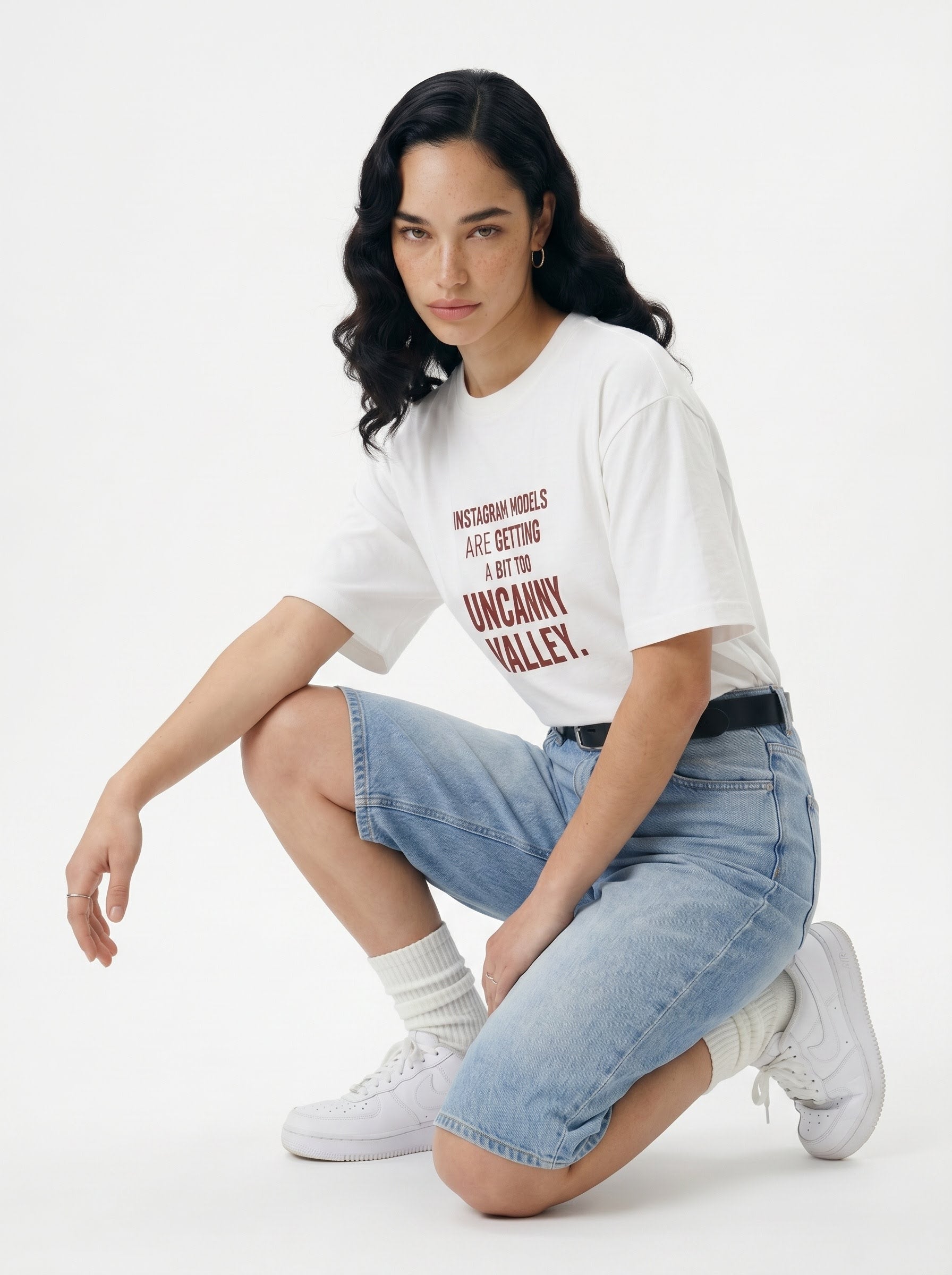 Uncanny Valley Instagram Models Satire T-shirt