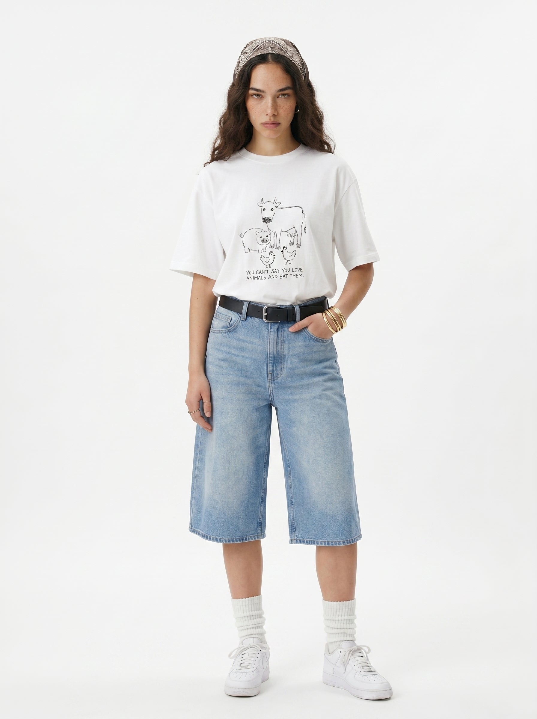 Love Animals Vegan Sketch Tee