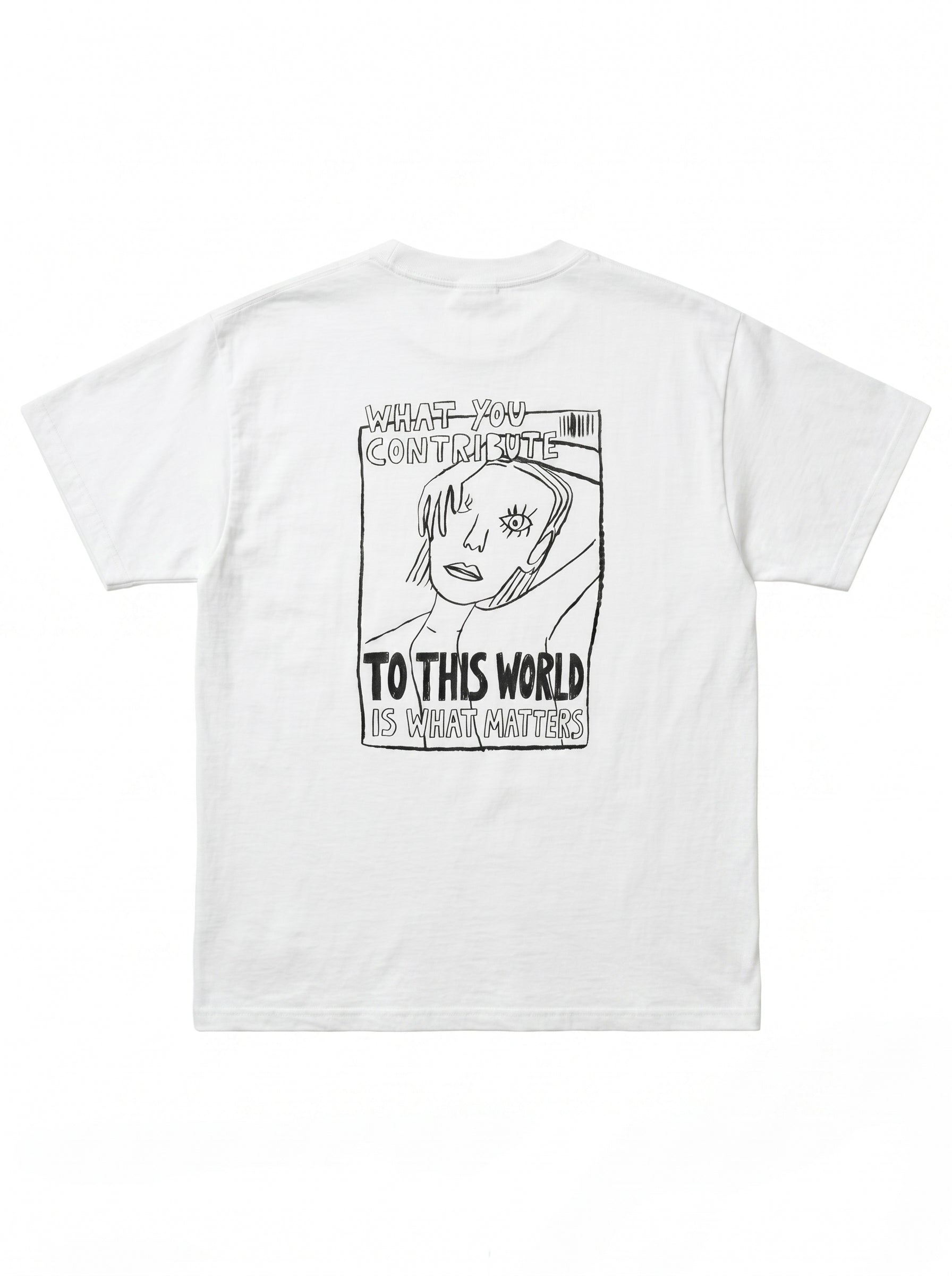 What You Contribute Naive Art Graphic Tee