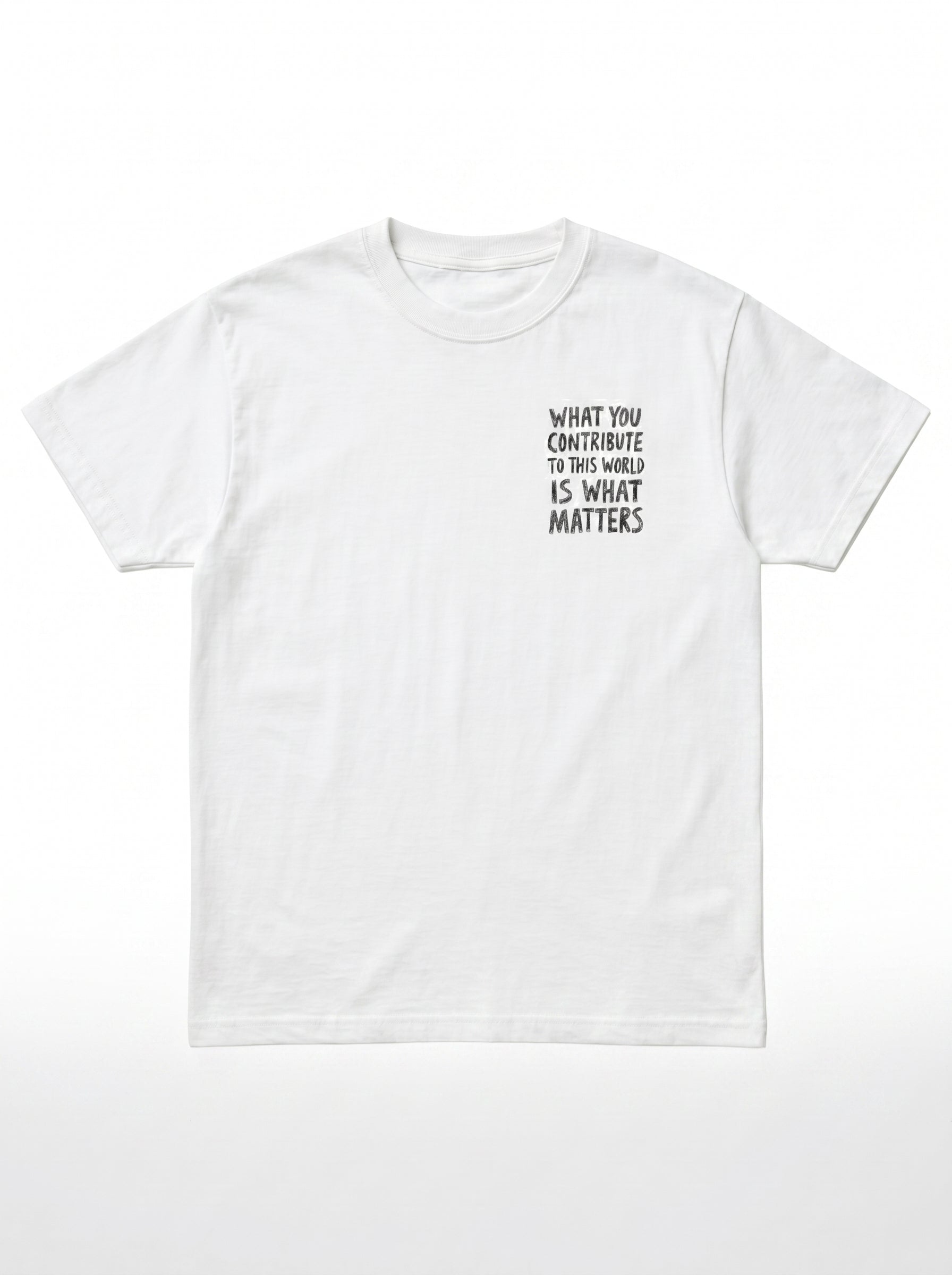 What You Contribute Naive Art Graphic Tee
