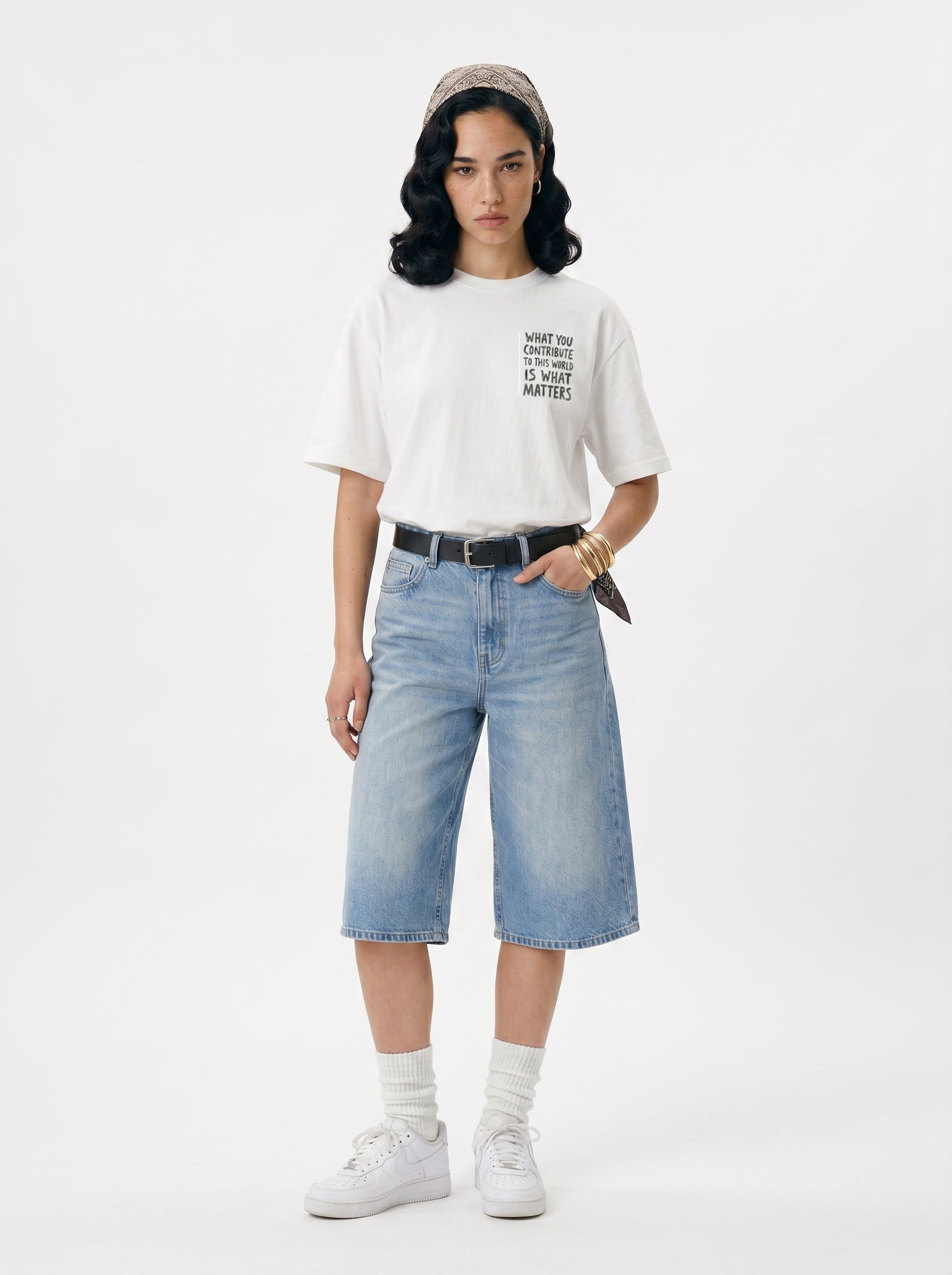 What You Contribute Naive Art Graphic Tee