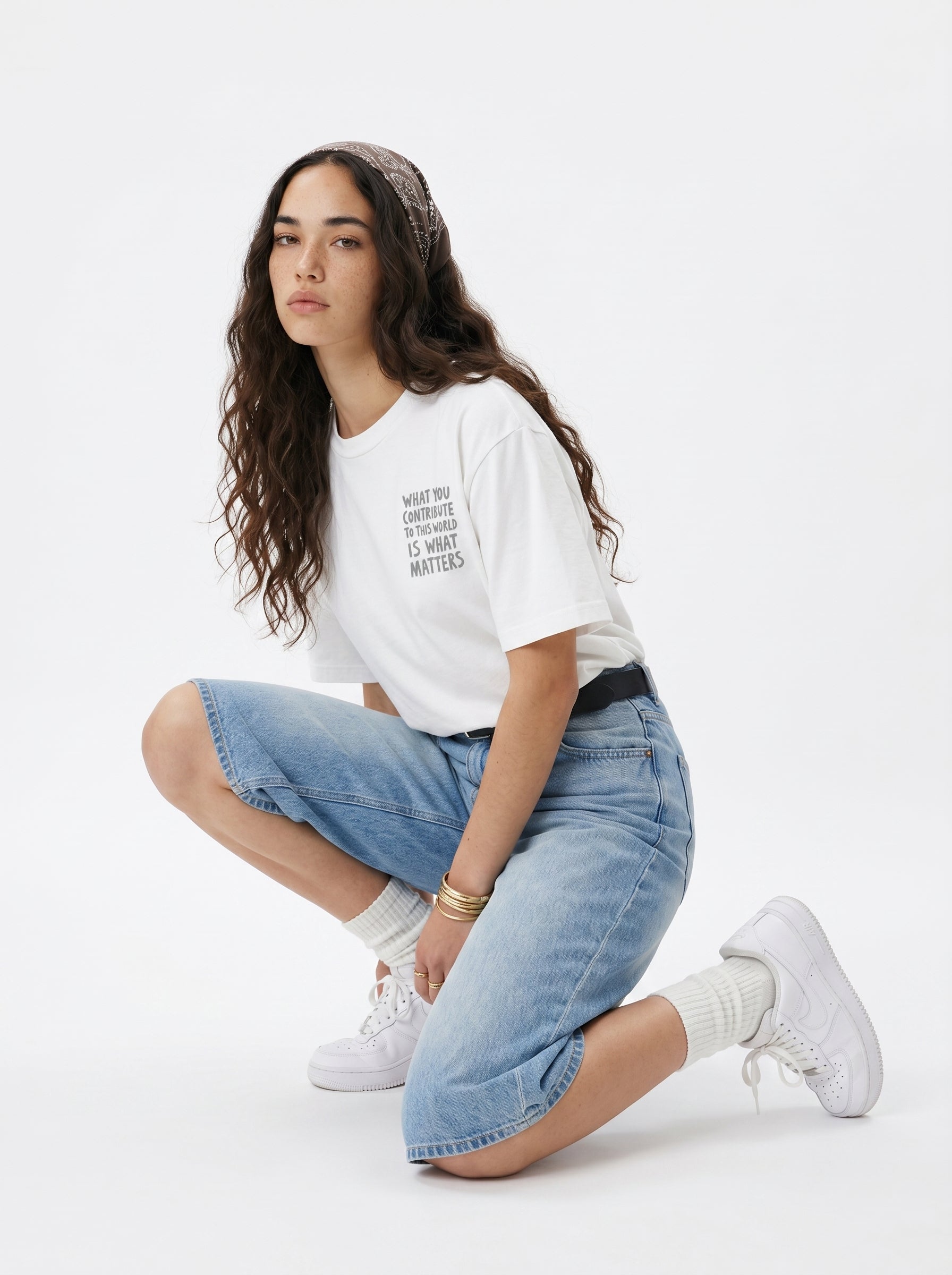 What You Contribute Naive Art Graphic Tee