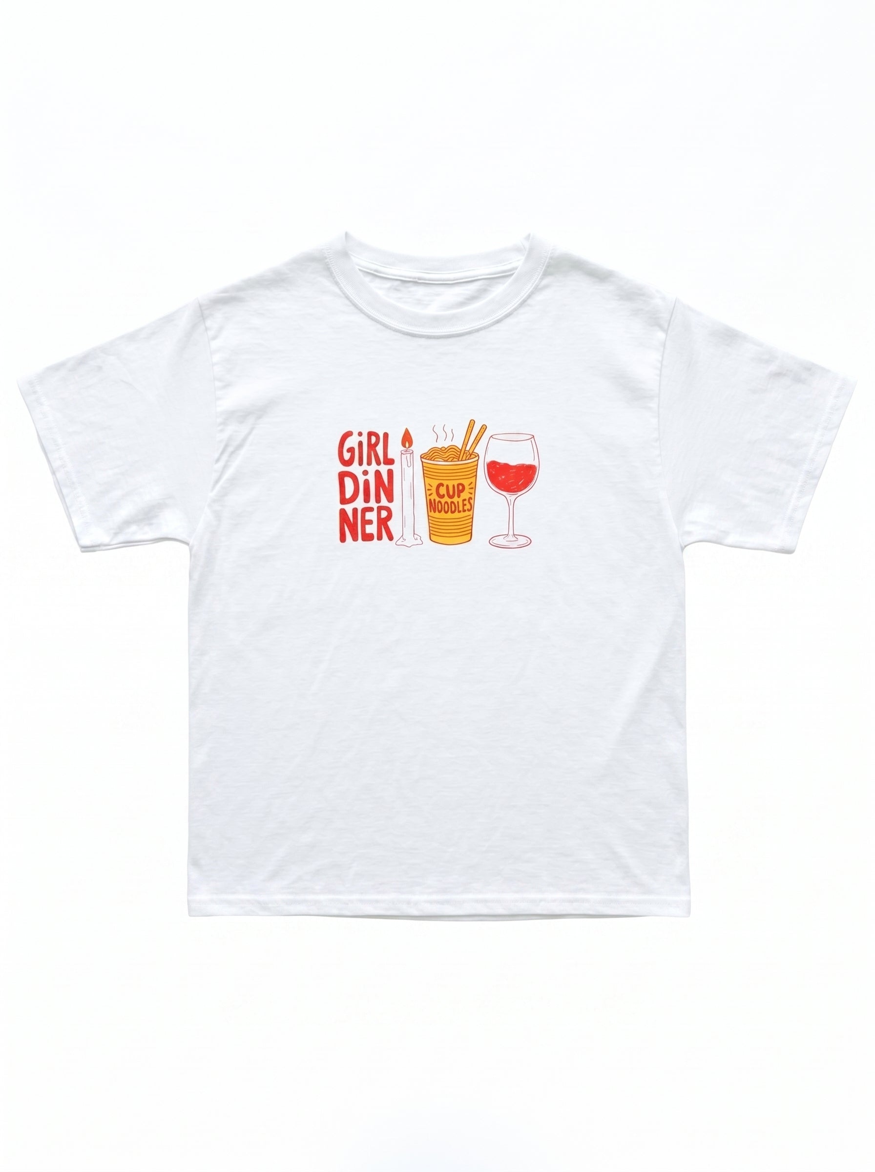 Girl Dinner Funny Relatable Tee