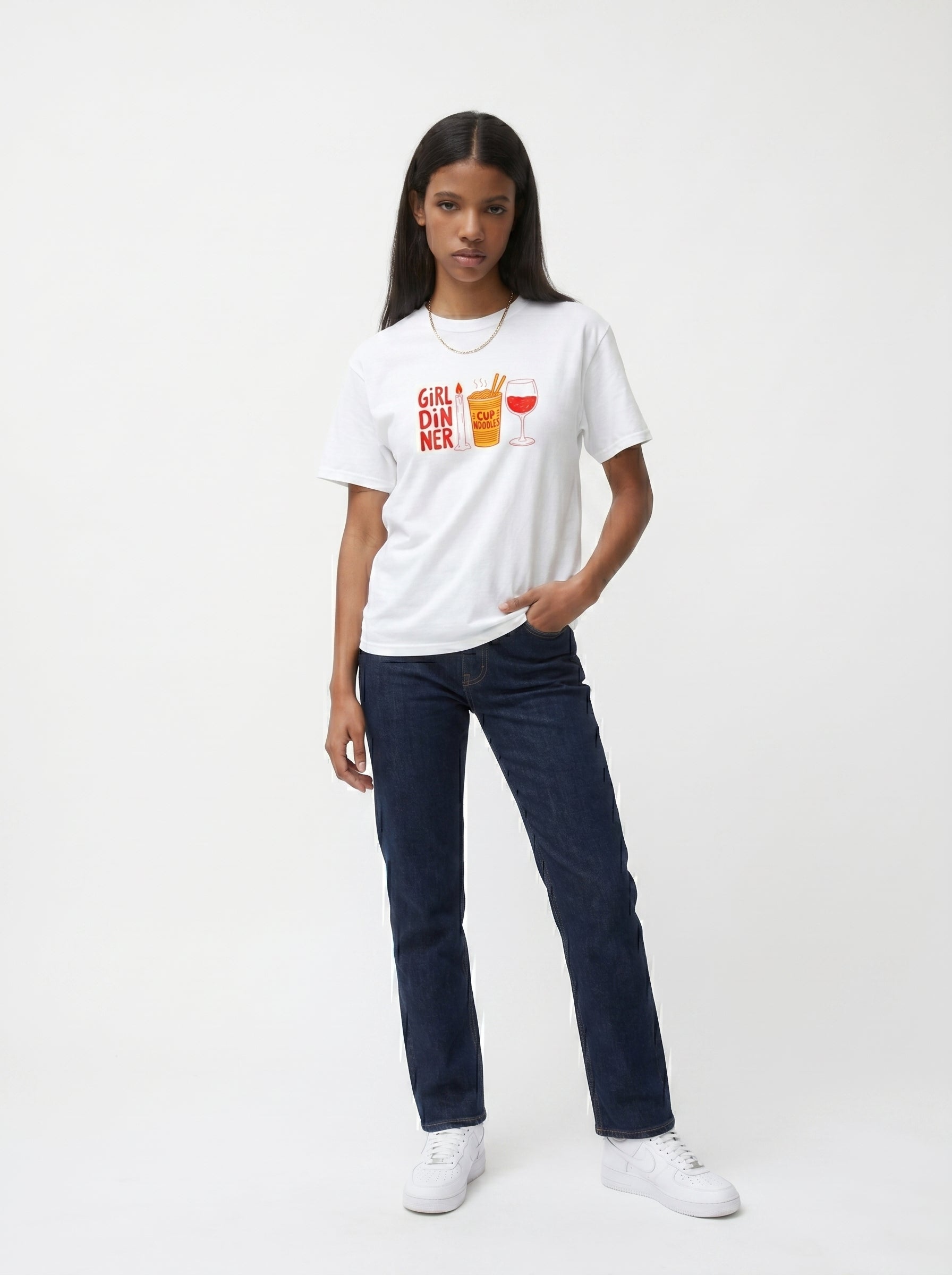 Girl Dinner Funny Relatable Tee