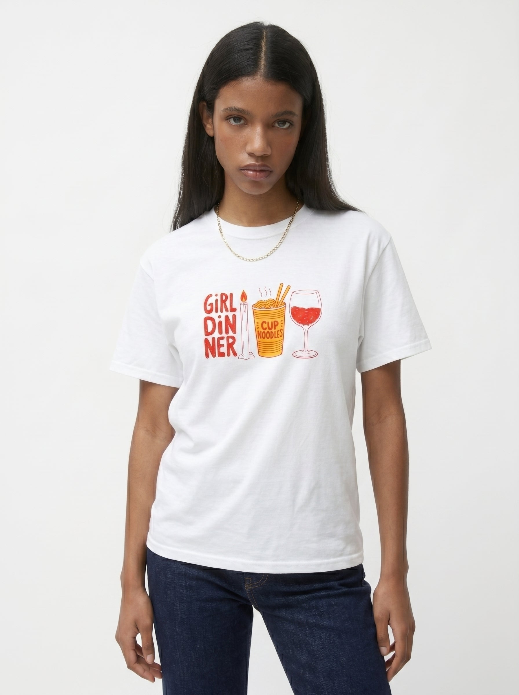 Girl Dinner Funny Relatable Tee