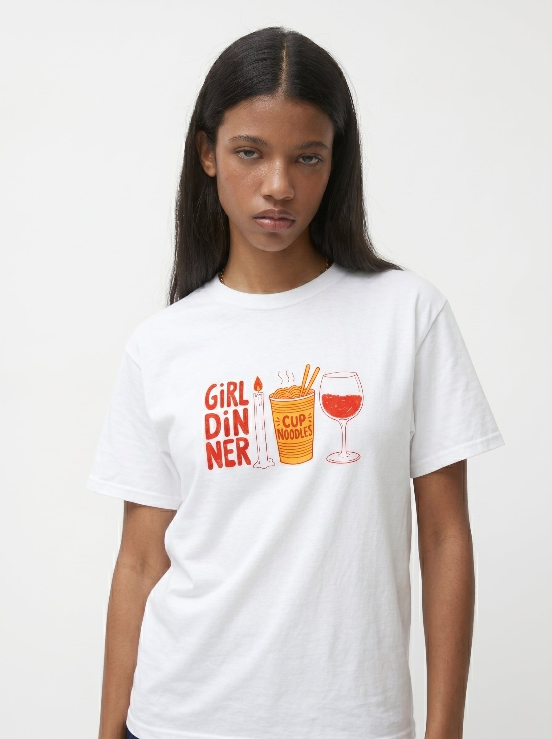Girl Dinner Funny Relatable Tee