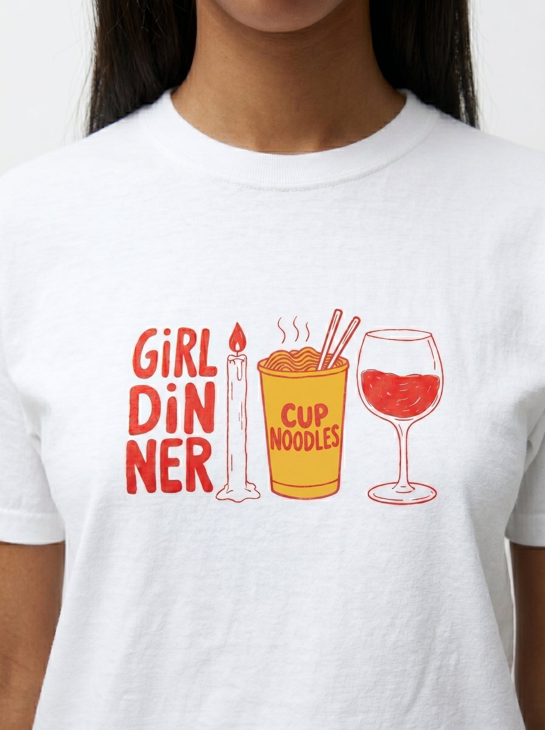 Girl Dinner Funny Relatable Tee