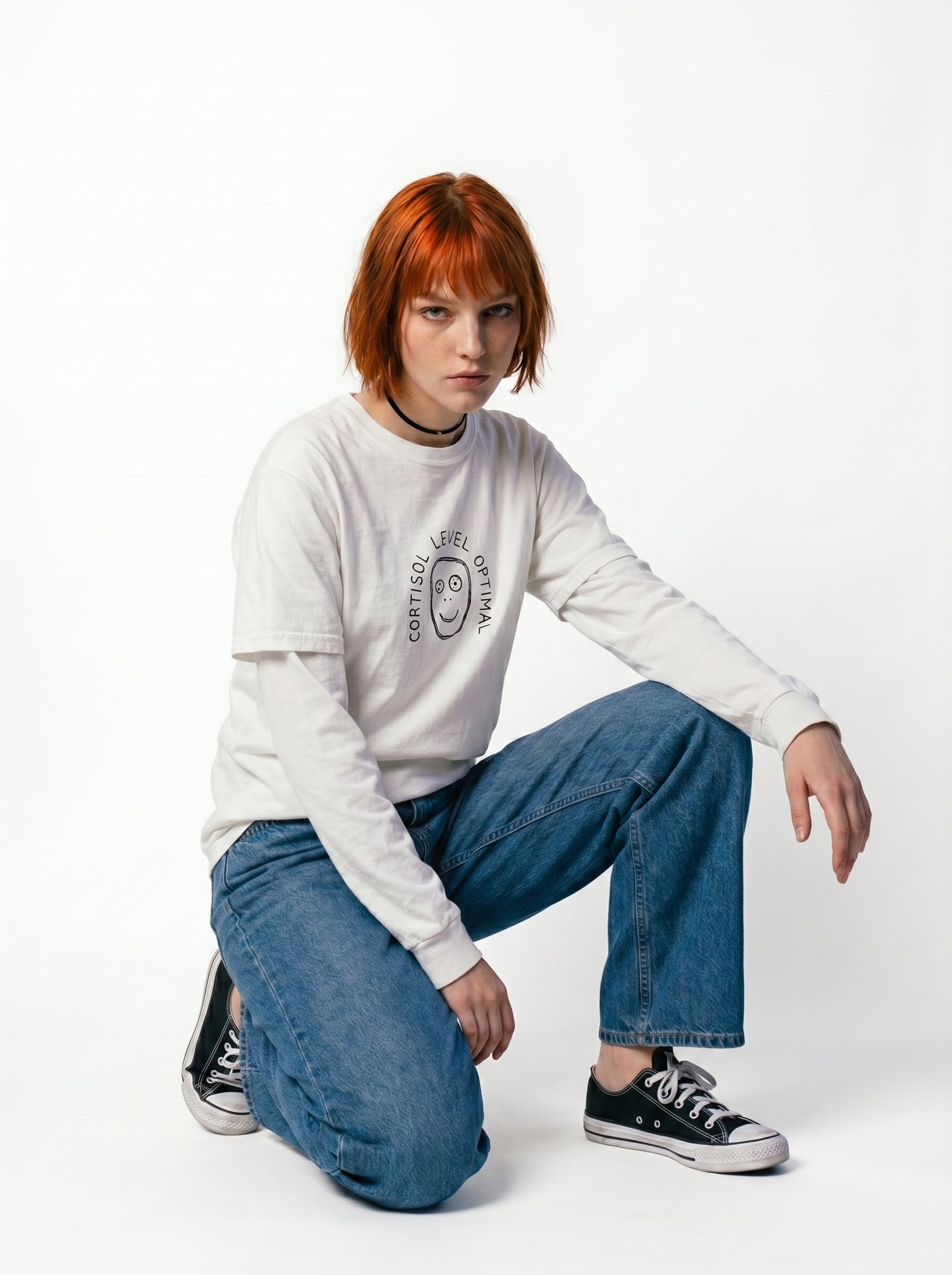 Cortisol Level Optimal Wellness Meme Tee