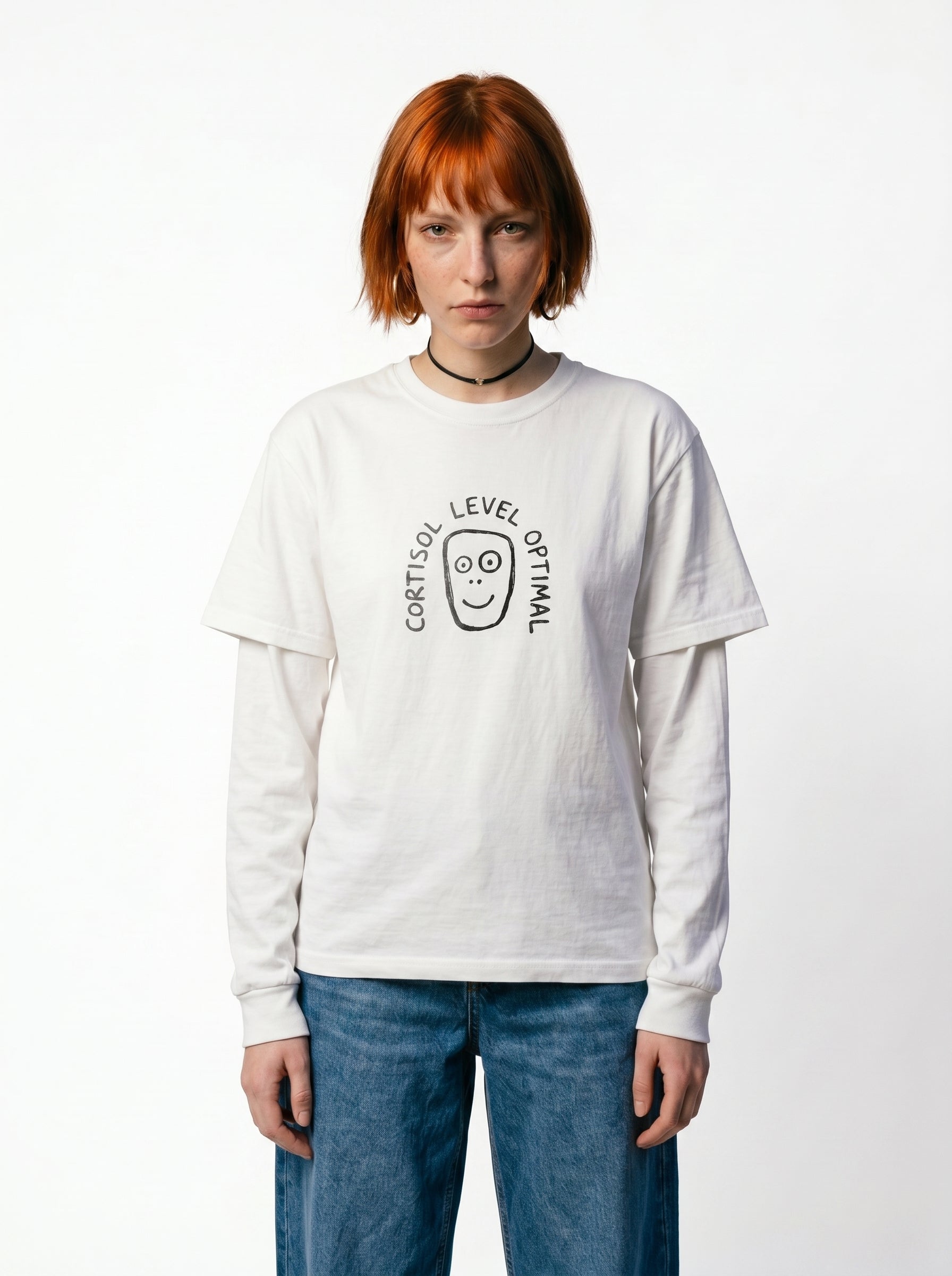 Cortisol Level Optimal Wellness Meme Tee