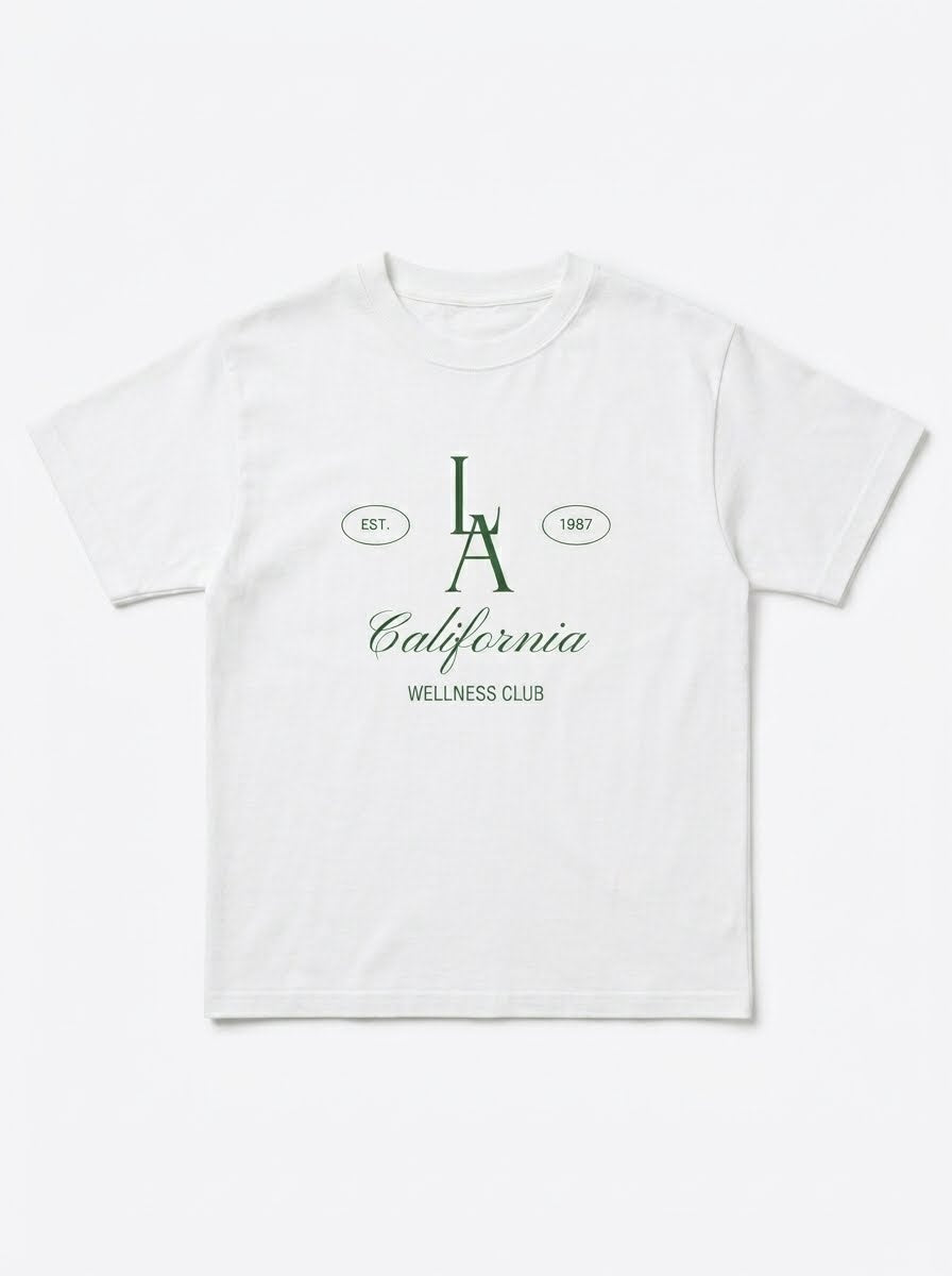 LA California Wellness Club Vintage Tee