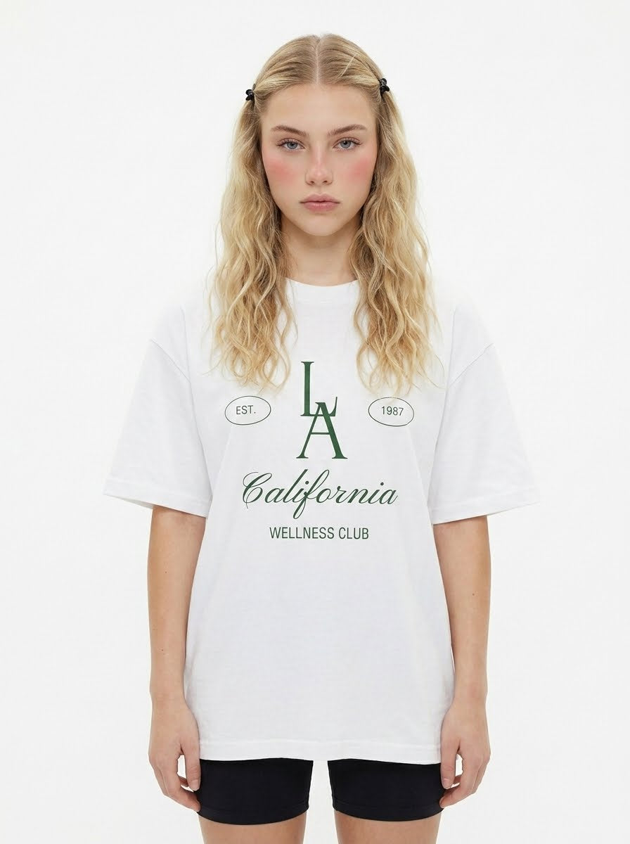 LA California Wellness Club Vintage Tee